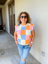 Load image into Gallery viewer, Spice Queen Check Pattern Sweater Vest