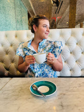 Load image into Gallery viewer, Southern Charm Blue Floral Blouse