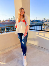 Load image into Gallery viewer, Señorita I Need A Margarita Floral Embroidery Top