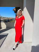 Load image into Gallery viewer, Short On Time Short Sleeve Maxi Dress