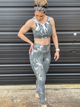 Load image into Gallery viewer, Camo Foil Criss-Cross Strap Sports Bra