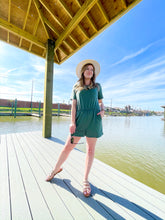 Load image into Gallery viewer, It’s All About You Teal Romper