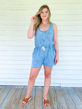 Load image into Gallery viewer, Light Denim Romper
