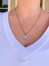 Load image into Gallery viewer, Silver Layered Necklace- Chain, Coin, Herringbone
