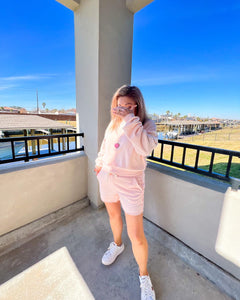 Why Not Blush Pink Cropped Pullover