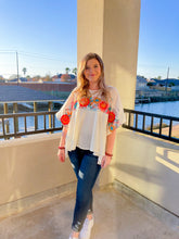Load image into Gallery viewer, Señorita I Need A Margarita Floral Embroidery Top