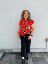 Load image into Gallery viewer, Rebel Heart Leopard Checkered Sweater Vest