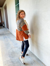 Load image into Gallery viewer, Best Of Both Worlds Leopard and Corduroy Shacket Jacket