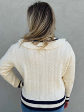 Load image into Gallery viewer, Nantucket Nights Cable Knit Cardigan Sweater
