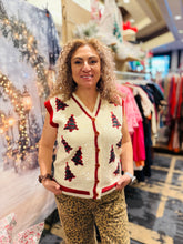 Load image into Gallery viewer, Holiday Sparkle Knit Sweater Vest