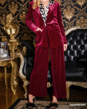Load image into Gallery viewer, The Best Time of The Year Shawl Raspberry Velvet Blazer