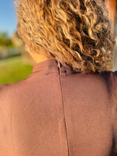 Load image into Gallery viewer, Espresso Yourself Chocolate Peplum Blouse