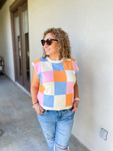 Load image into Gallery viewer, Spice Queen Check Pattern Sweater Vest