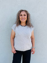 Load image into Gallery viewer, Margot Ribbon Tie back Knit Sleeveless Sweater Vest
