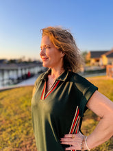 Load image into Gallery viewer, Frequent Flyer Green Midi Dress