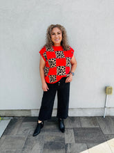 Load image into Gallery viewer, Rebel Heart Leopard Checkered Sweater Vest