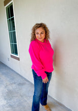 Load image into Gallery viewer, In A Day Dream Cozy Hot Pink Sweater