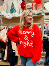 Load image into Gallery viewer, Tinsel &amp; Cheer Christmas Sweater in Red
