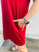 Load image into Gallery viewer, Gameday Glam Burgundy Athleisure Dress