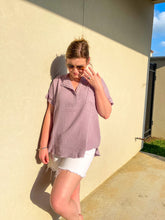 Load image into Gallery viewer, Summer Loving Gauze top in Lilac
