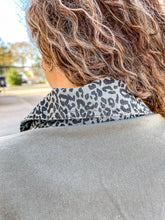 Load image into Gallery viewer, Gather Around Olive &amp; Leopard Jacket