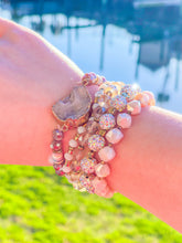 Load image into Gallery viewer, Iridescent Bracelet Stack with Gemstone