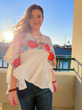 Load image into Gallery viewer, Señorita I Need A Margarita Floral Embroidery Top