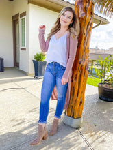 Load image into Gallery viewer, Rosy Days Ahead Mauve Duster Cardigan