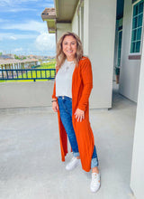 Load image into Gallery viewer, Pumpkin Spice &amp; Everything Nice Duster Cardigan