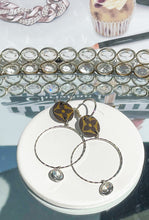 Load image into Gallery viewer, Upcycled Round Hoop Earrings